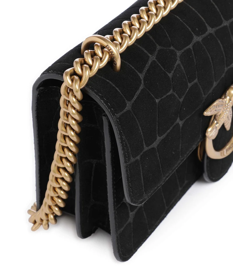Pinko Love One Mini Schultertasche nero/antique gold