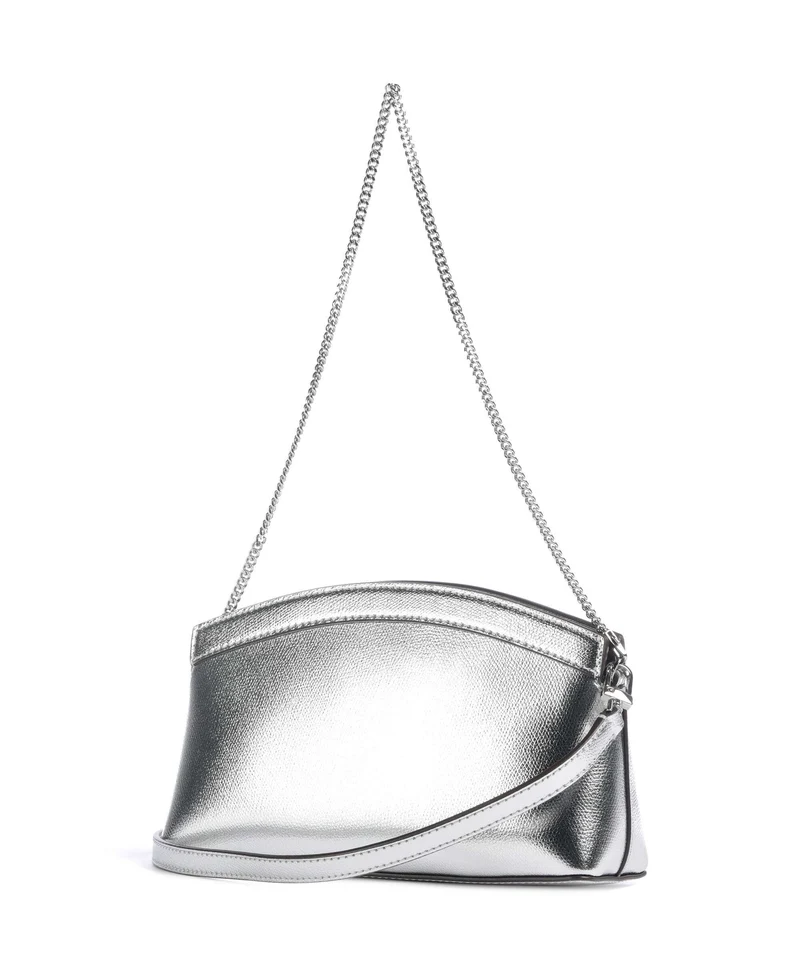 Michael Kors Athena Dome Chain Small Schultertasche silver