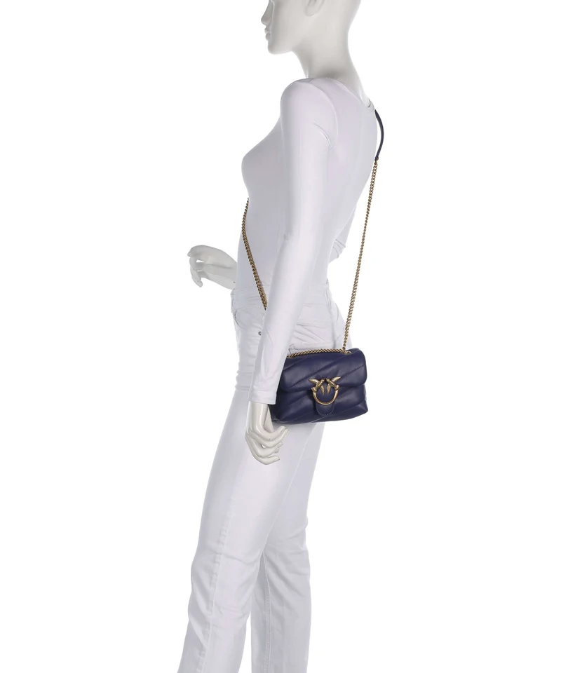 Pinko Love Puff Baby Schultertasche viola/antique gold