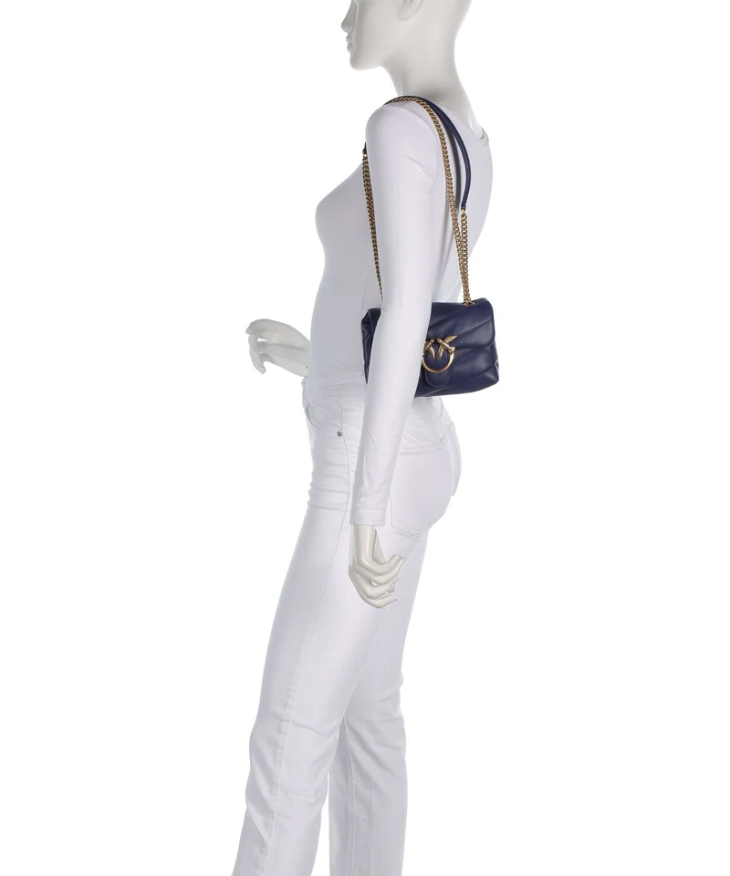Pinko Love Puff Baby Schultertasche viola/antique gold