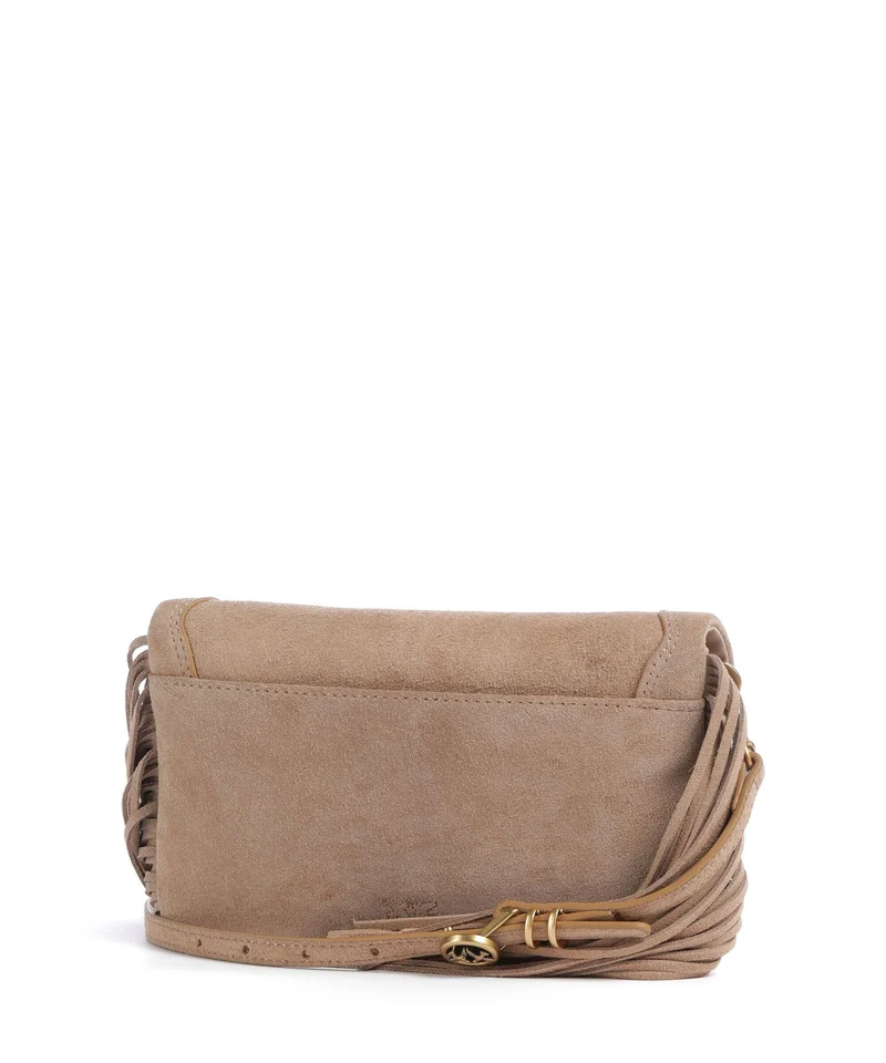 Pinko Love Click Soft Horizontal Mini Umhängetasche beige/scoiattolo/antique gold