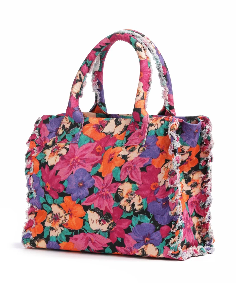 Pinko Beach Handtasche fuxia/multicolor/antique gold