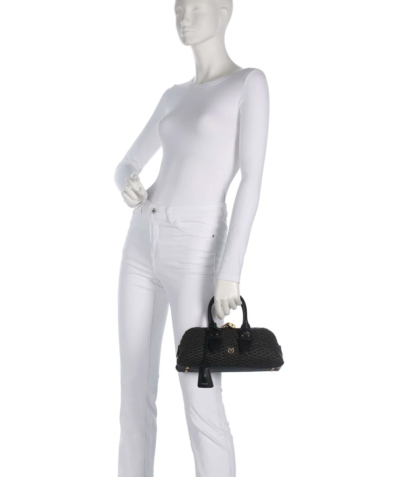 Pinko Bowling Horizontal Handtasche nero/antique gold