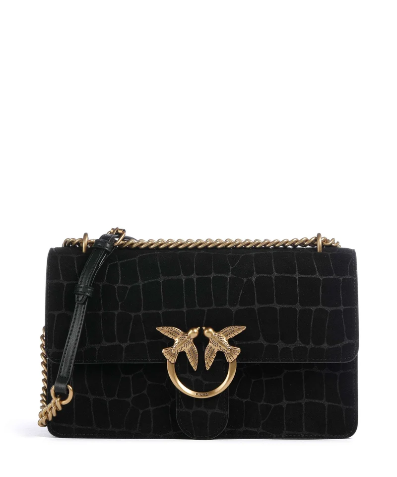 Pinko Love One Classic Schultertasche nero/antique gold