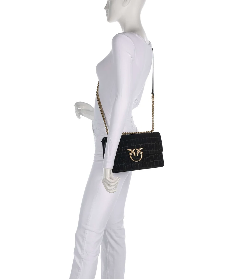 Pinko Love One Classic Schultertasche nero/antique gold