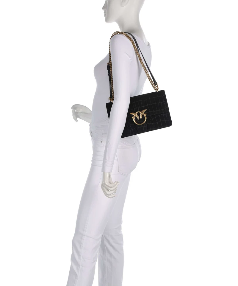 Pinko Love One Classic Schultertasche nero/antique gold