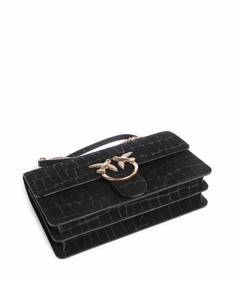 Pinko Love One Classic Schultertasche nero/antique gold