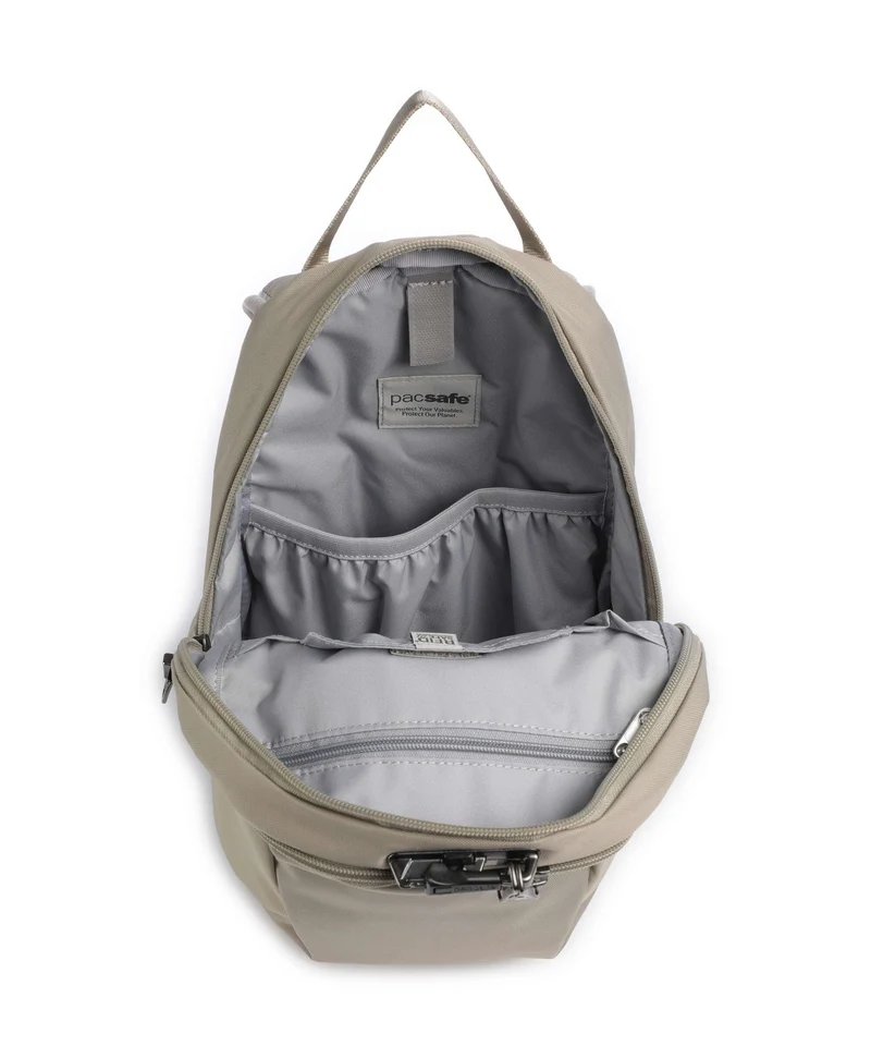 Pacsafe V 12 Rucksack beige
