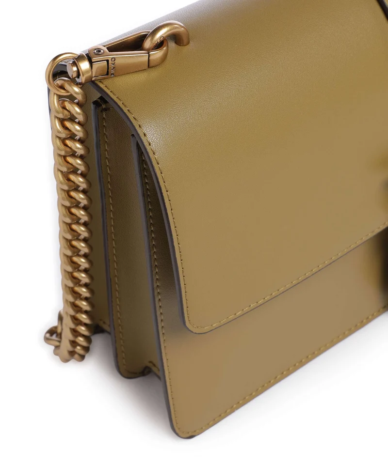 Pinko Love One Classic Umhängetasche verde canguro/antique gold