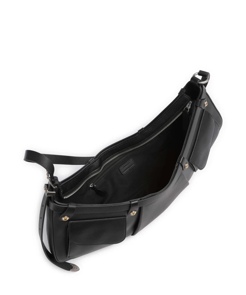 Pinko Pocket Schultertasche nero/old silver