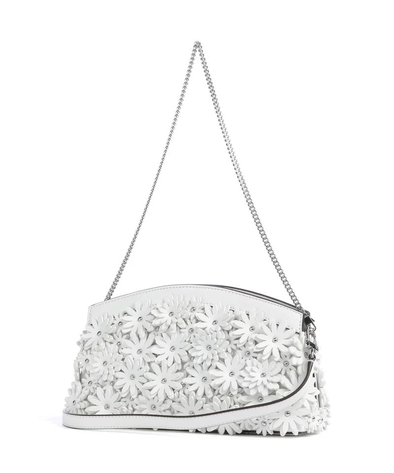 Michael Kors Athena Dome Chain Small Schultertasche optic white