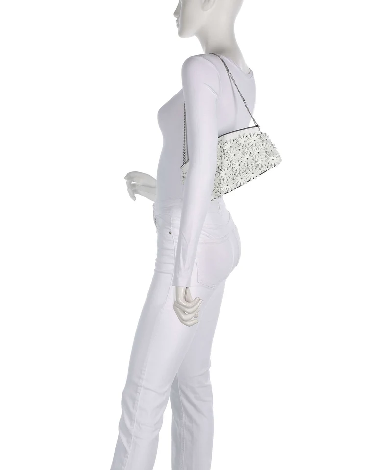 Michael Kors Athena Dome Chain Small Schultertasche optic white