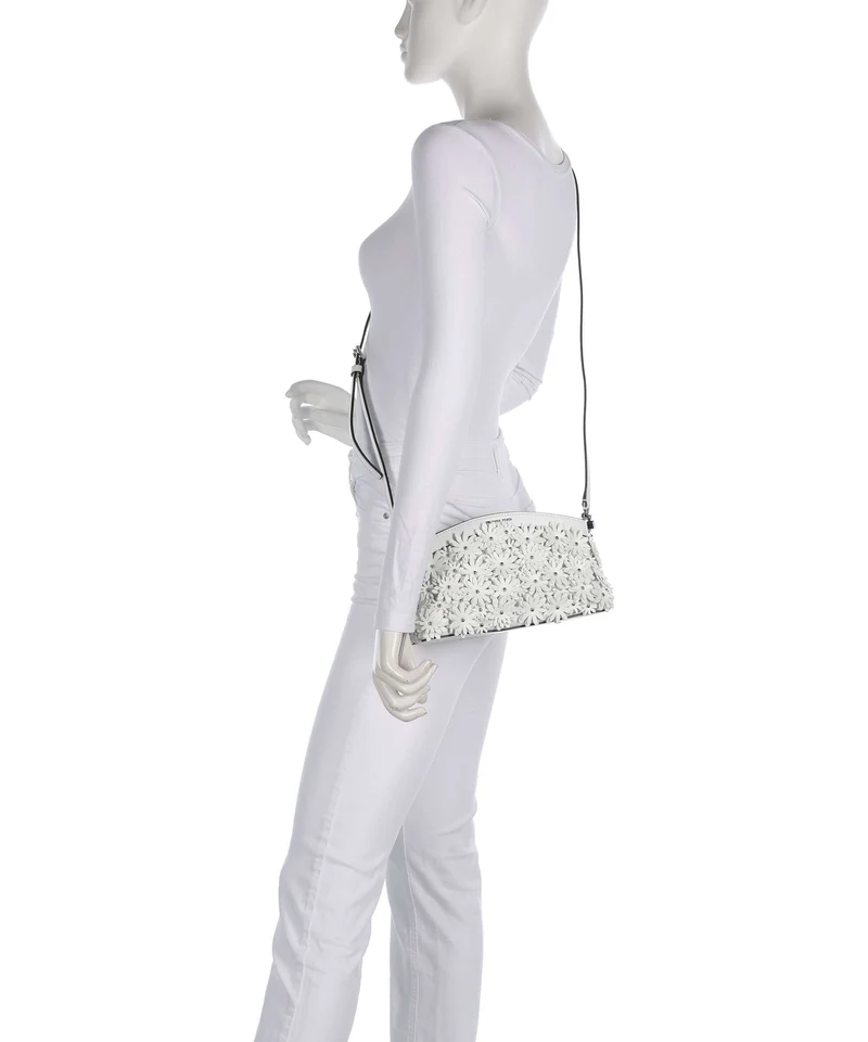 Michael Kors Athena Dome Chain Small Schultertasche optic white