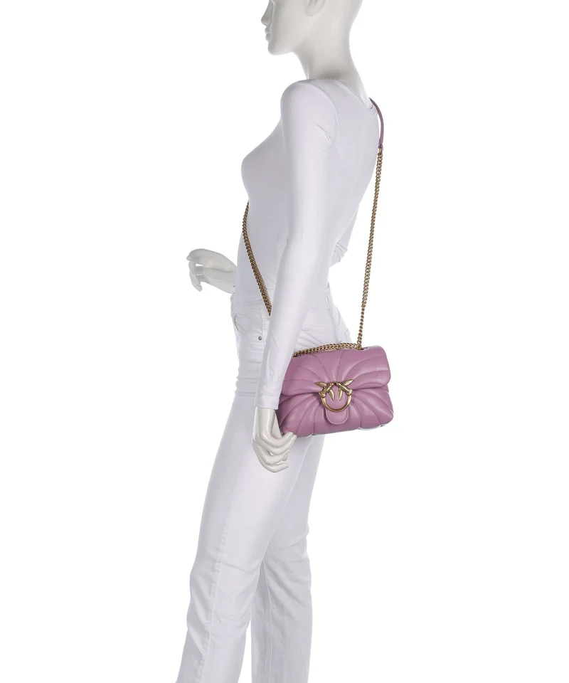 Pinko Love Puff Mini Schultertasche lilla/antique gold