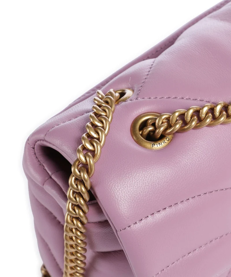 Pinko Love Puff Mini Schultertasche lilla/antique gold