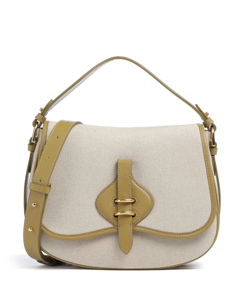 Coccinelle Mavery Canvas Handtasche natural/seagrass