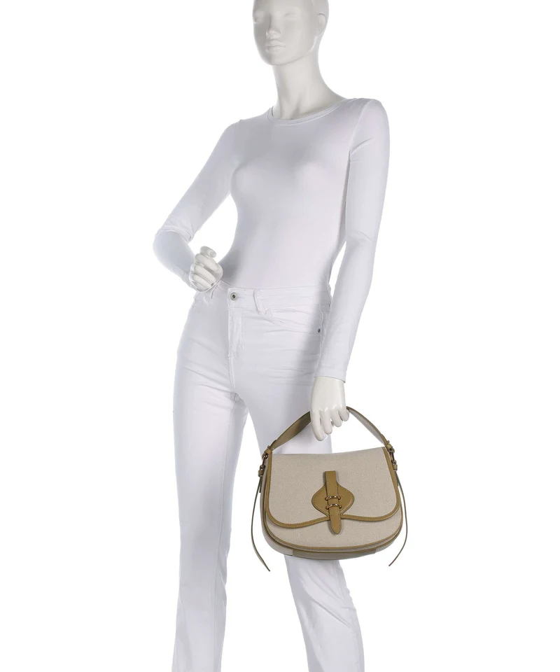 Coccinelle Mavery Canvas Handtasche natural/seagrass