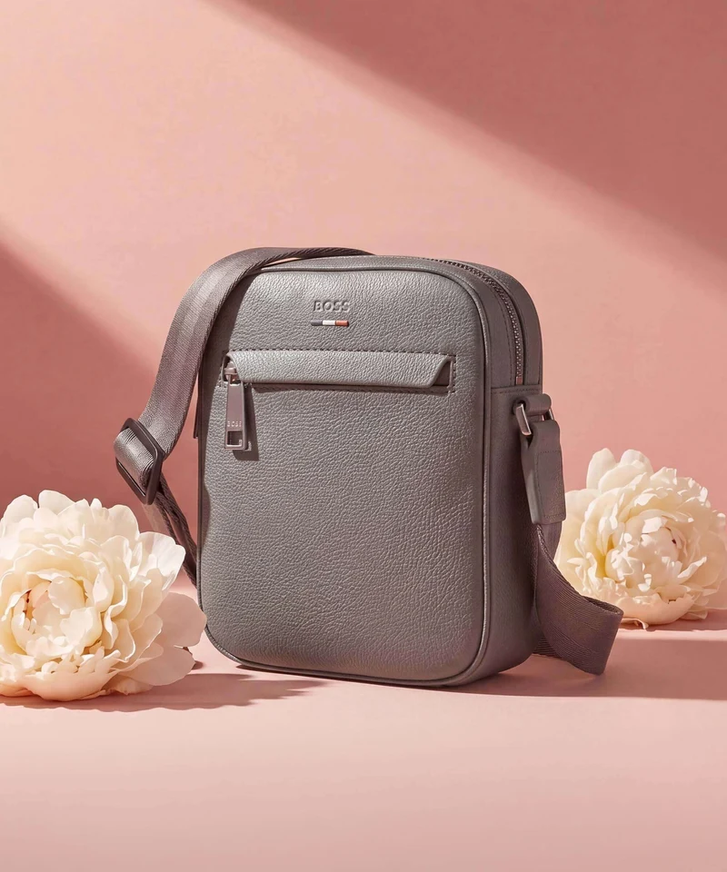 BOSS Ray Umhängetasche medium grey