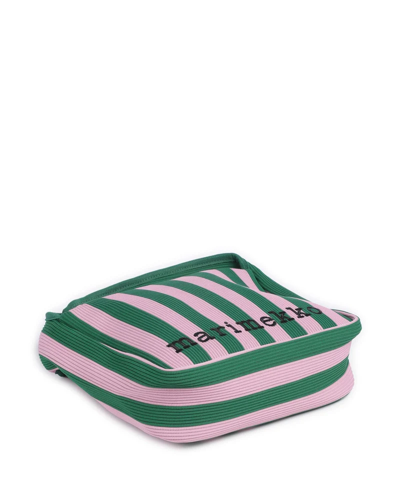 Marimekko Knitted Merirosvo Schultertasche pink/dark green