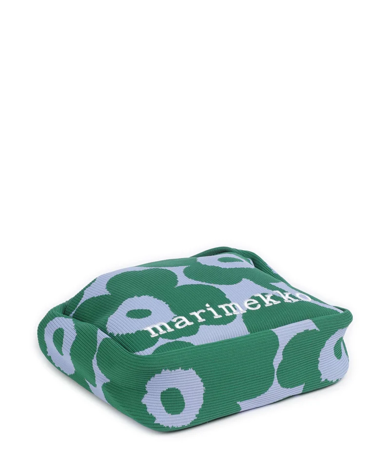Marimekko Knitted Unikko Schultertasche dark green/blue