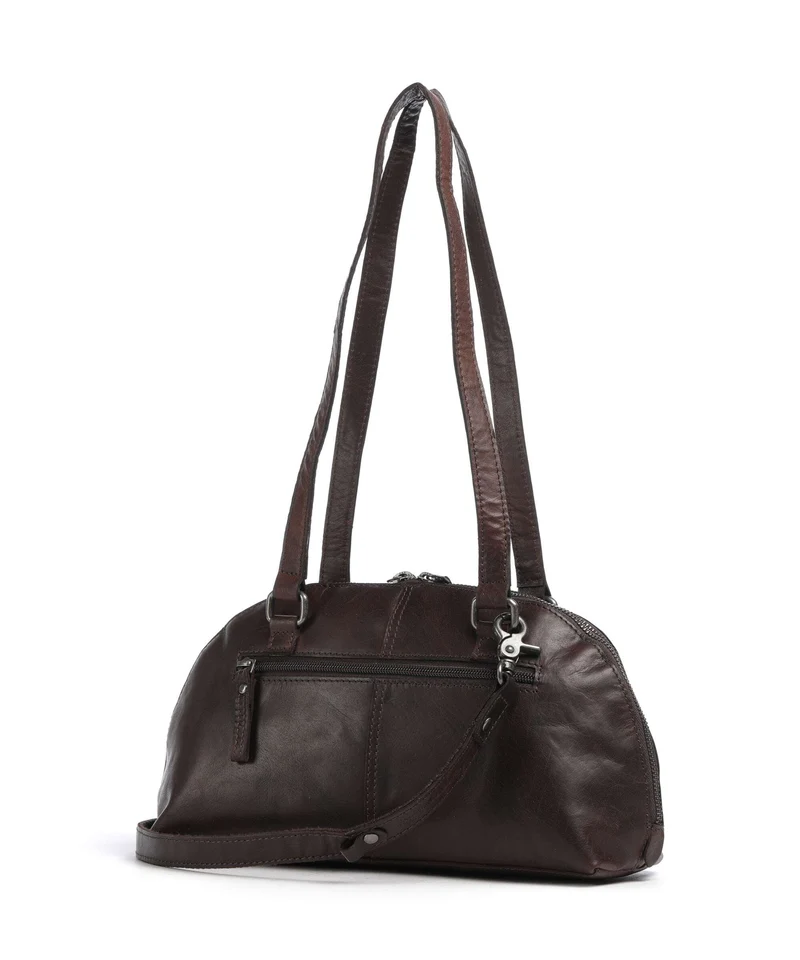 Spikes & Sparrow Bronco Thyrza Schultertasche dark brown
