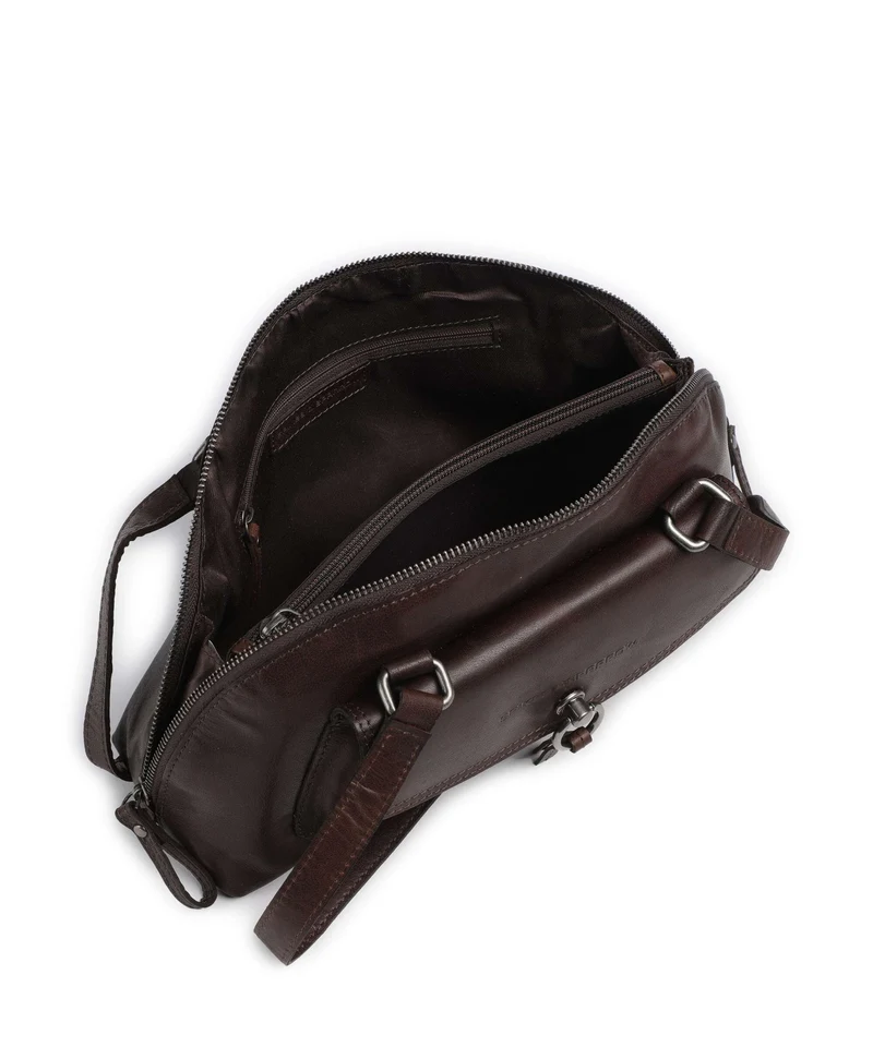 Spikes & Sparrow Bronco Thyrza Schultertasche dark brown
