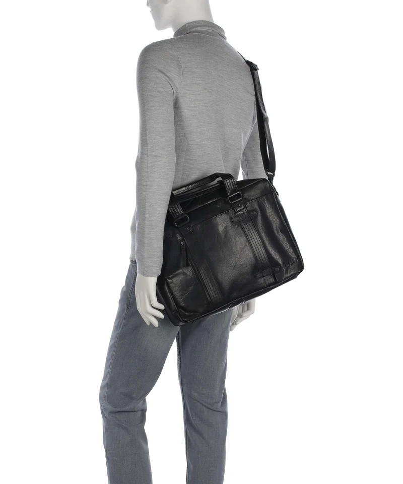 Spikes & Sparrow Bronco Dexter Aktentasche black