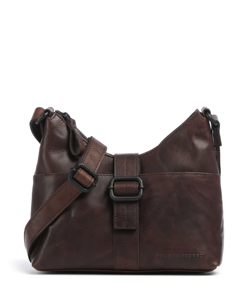 Spikes & Sparrow Bronco Ellesse Umhängetasche dark brown