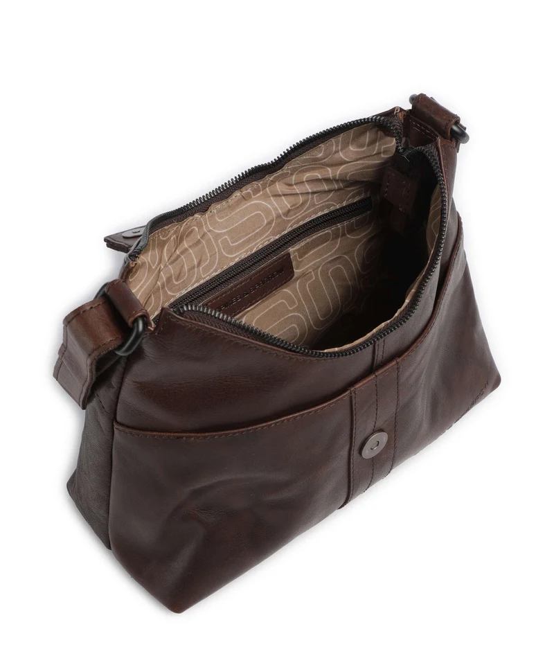 Spikes & Sparrow Bronco Ellesse Umhängetasche dark brown