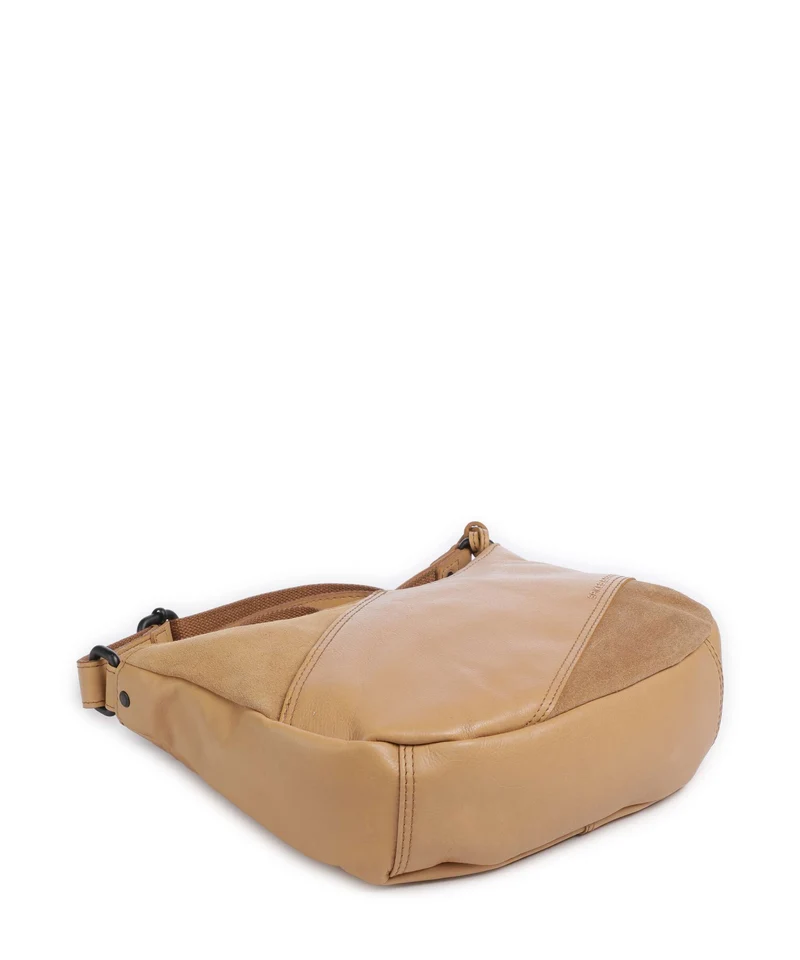 Spikes & Sparrow Suede Mix Lorain Umhängetasche camel