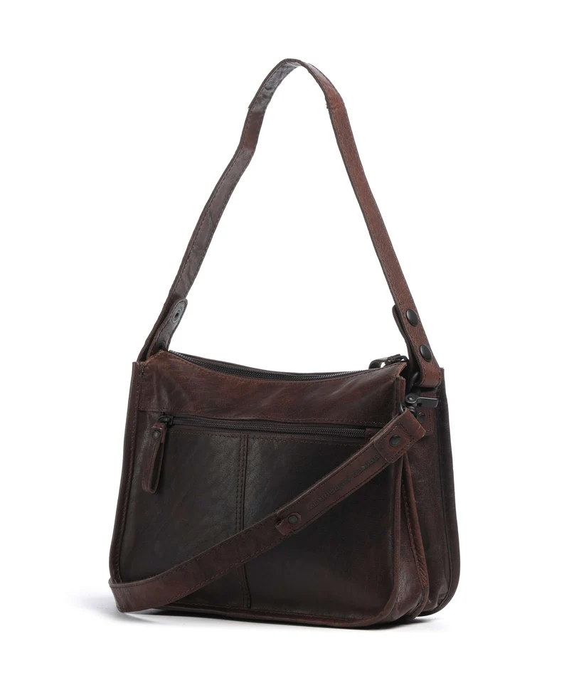 Spikes & Sparrow Bronco Chanice Schultertasche dark brown