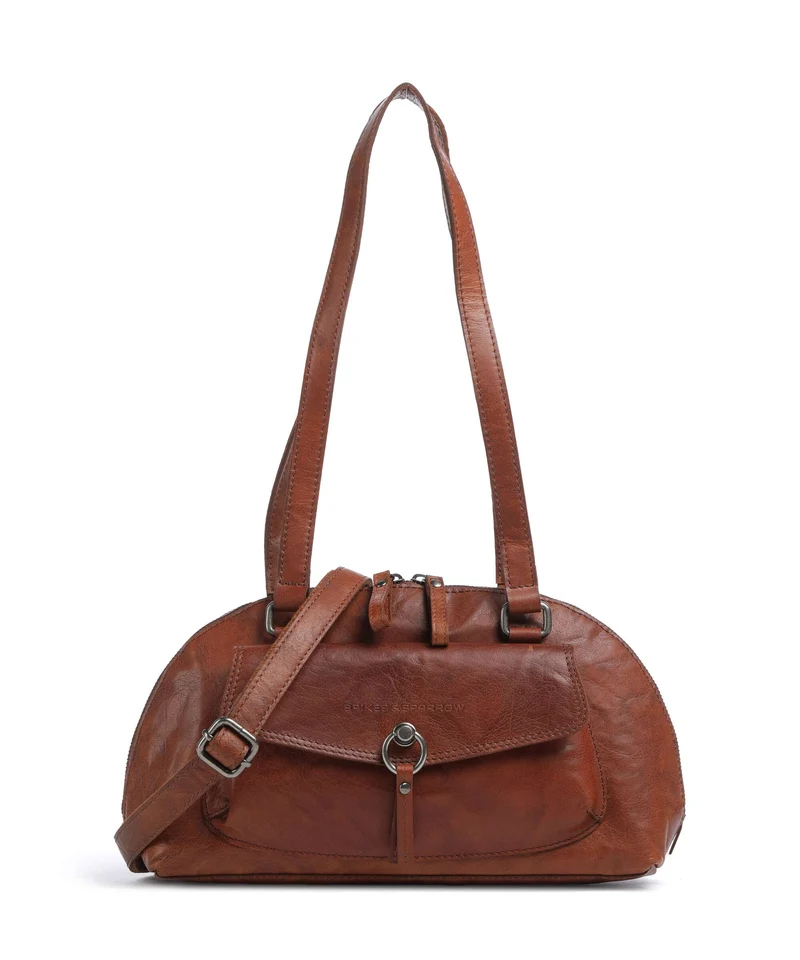 Spikes & Sparrow Bronco Thyrza Schultertasche brandy
