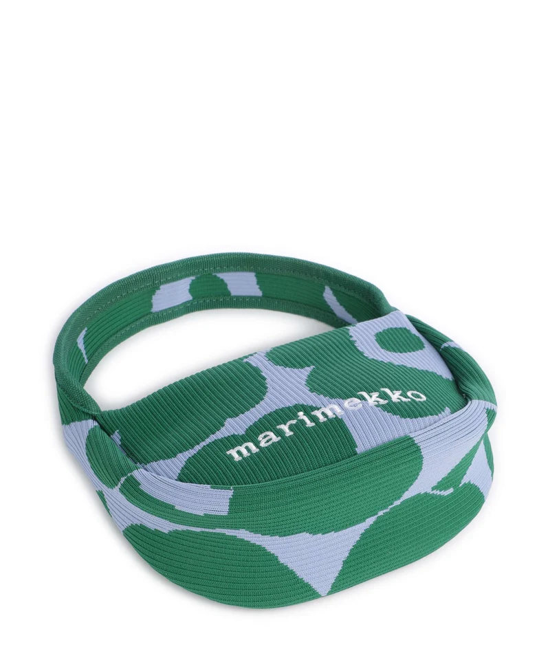 Marimekko Knitted Unikko Handtasche dark green/blue