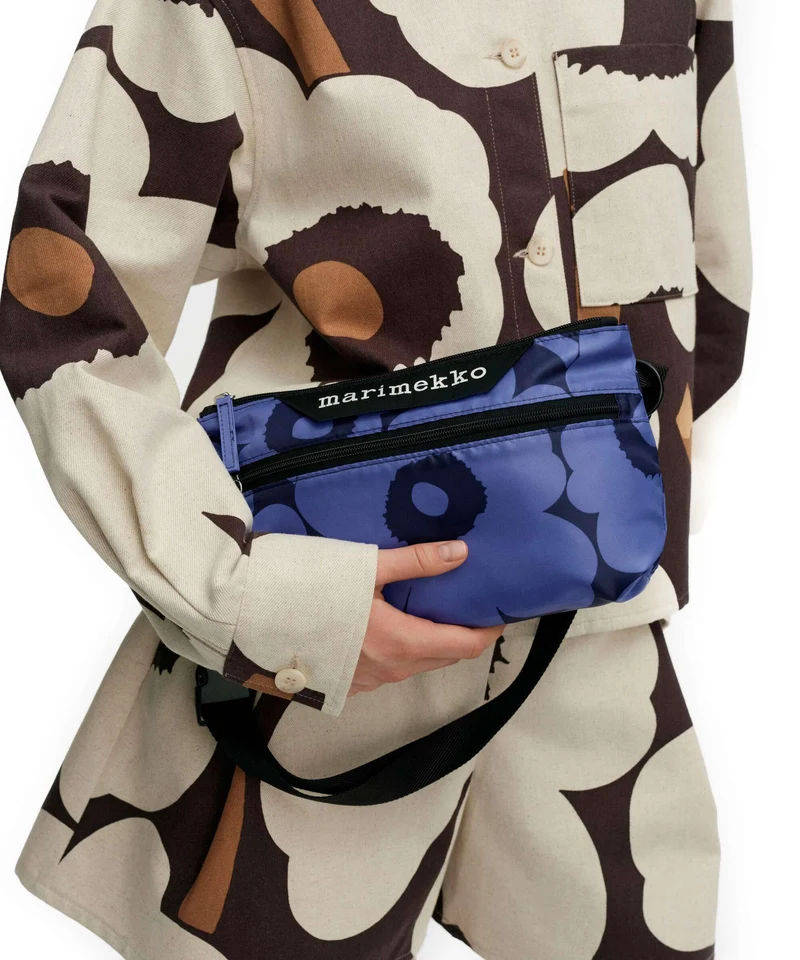 Marimekko Neat Unikko S Umhängetasche blue/dark blue