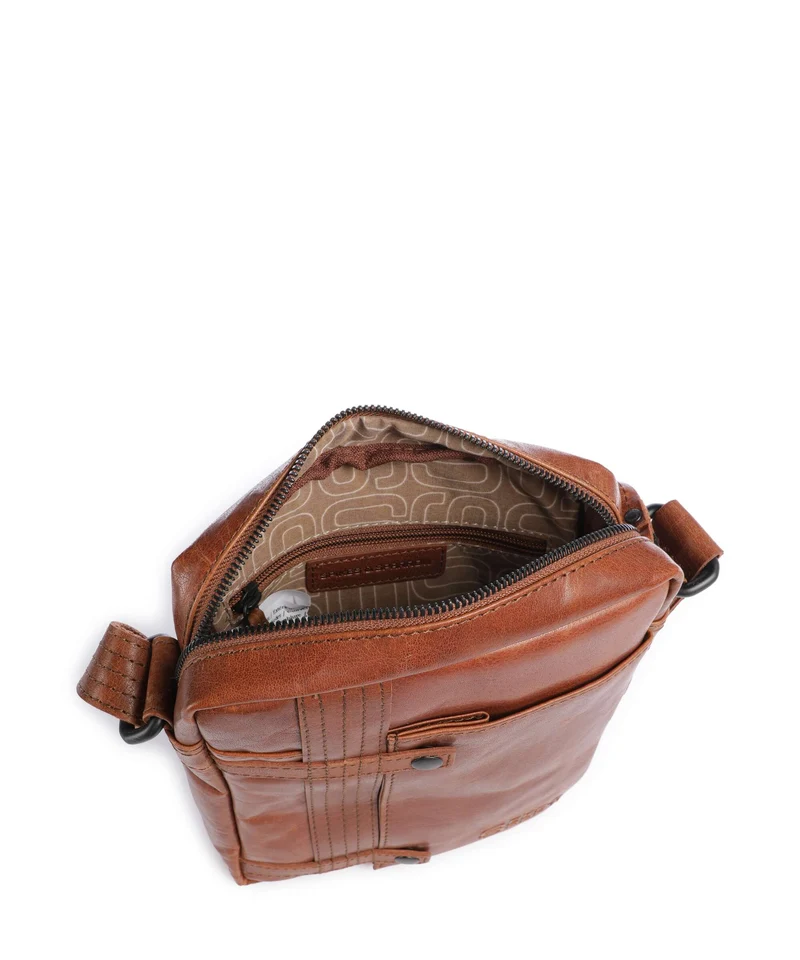 Spikes & Sparrow Bronco Benn Umhängetasche brandy