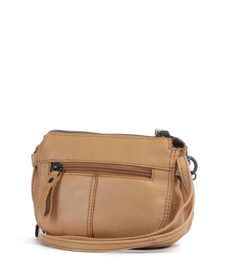 Spikes & Sparrow Suede Mix Delaine Umhängetasche camel