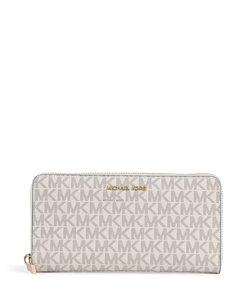 Michael Kors Jet Set Large Geldbörse vanilla/acrn