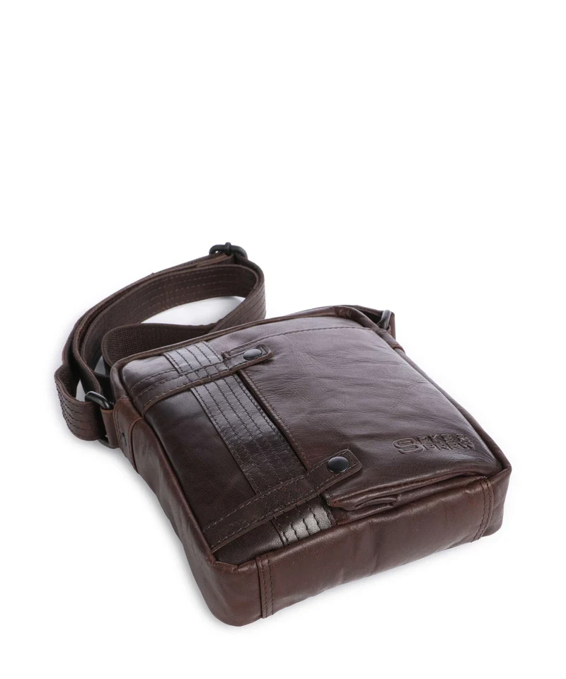 Spikes & Sparrow Bronco Benn Umhängetasche dark brown