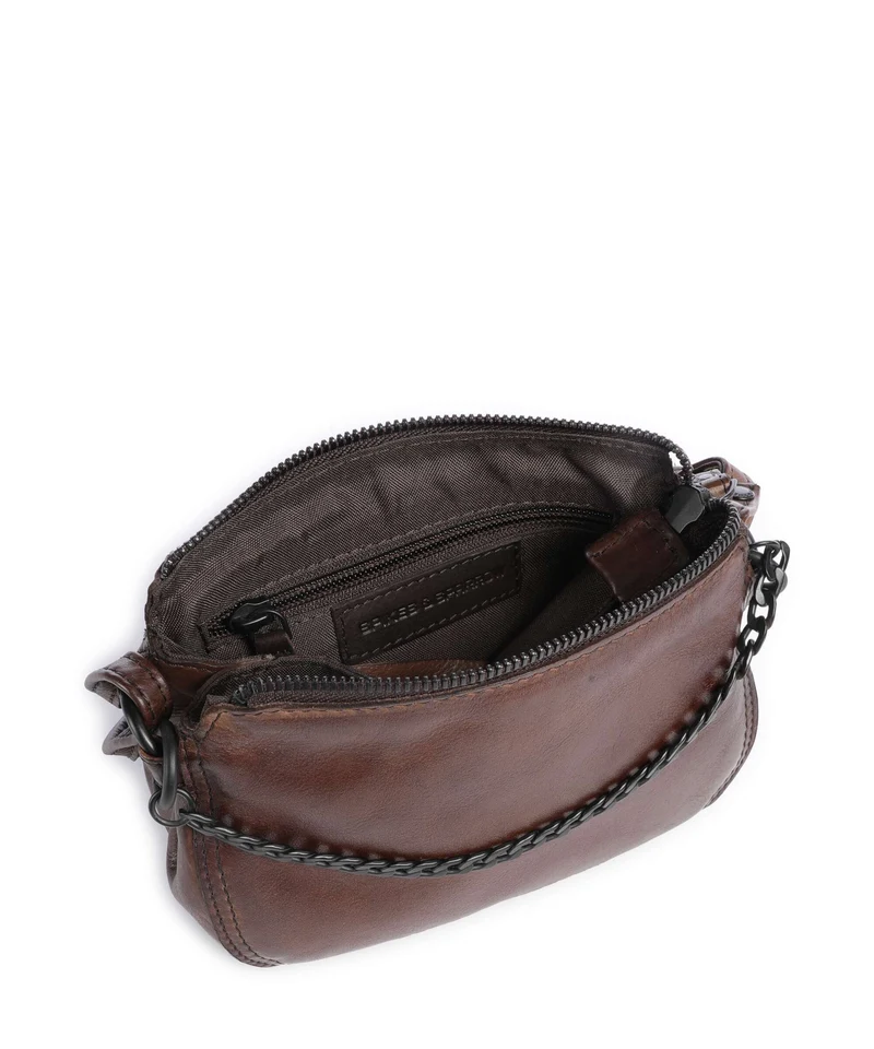 Spikes & Sparrow Apache Delaine Umhängetasche dark brown