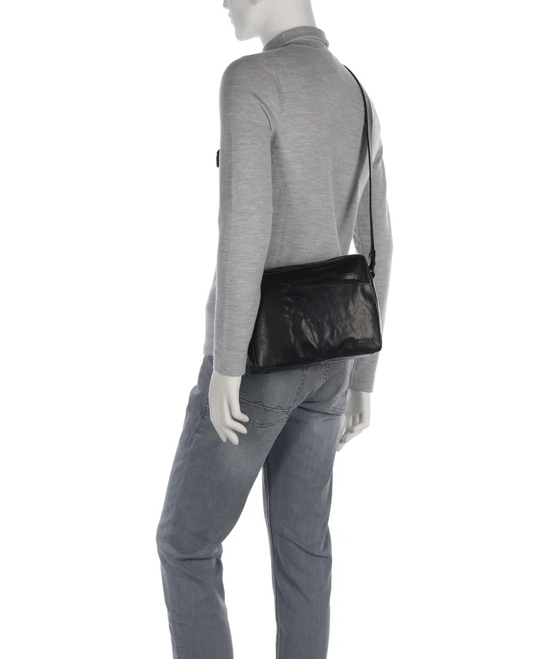 Spikes & Sparrow Bronco Ayden Umhängetasche black