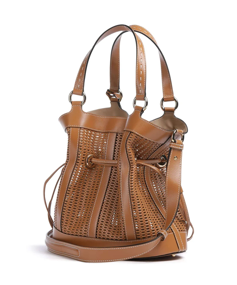 Lancel Premier Flirt M Bucket Handtasche camel
