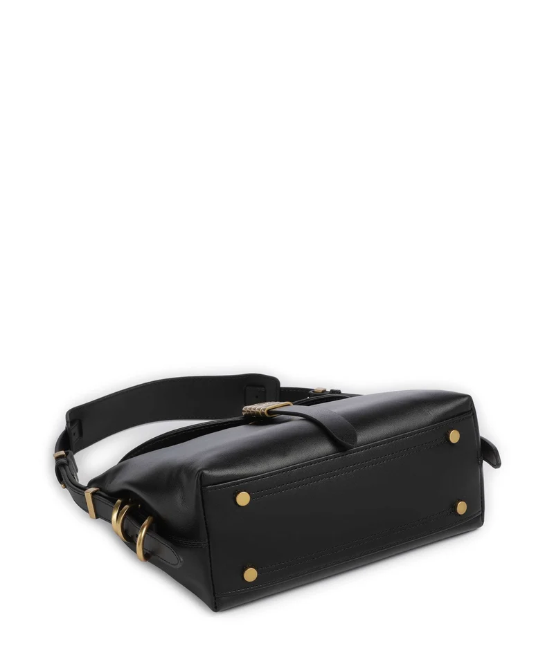 Pinko Saddle Horizontal Mini Schultertasche nero/antique gold