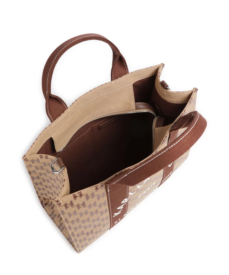 Karl Lagerfeld K/Rue St Guillaume Monogram Medium Handtasche monogram nougat brown