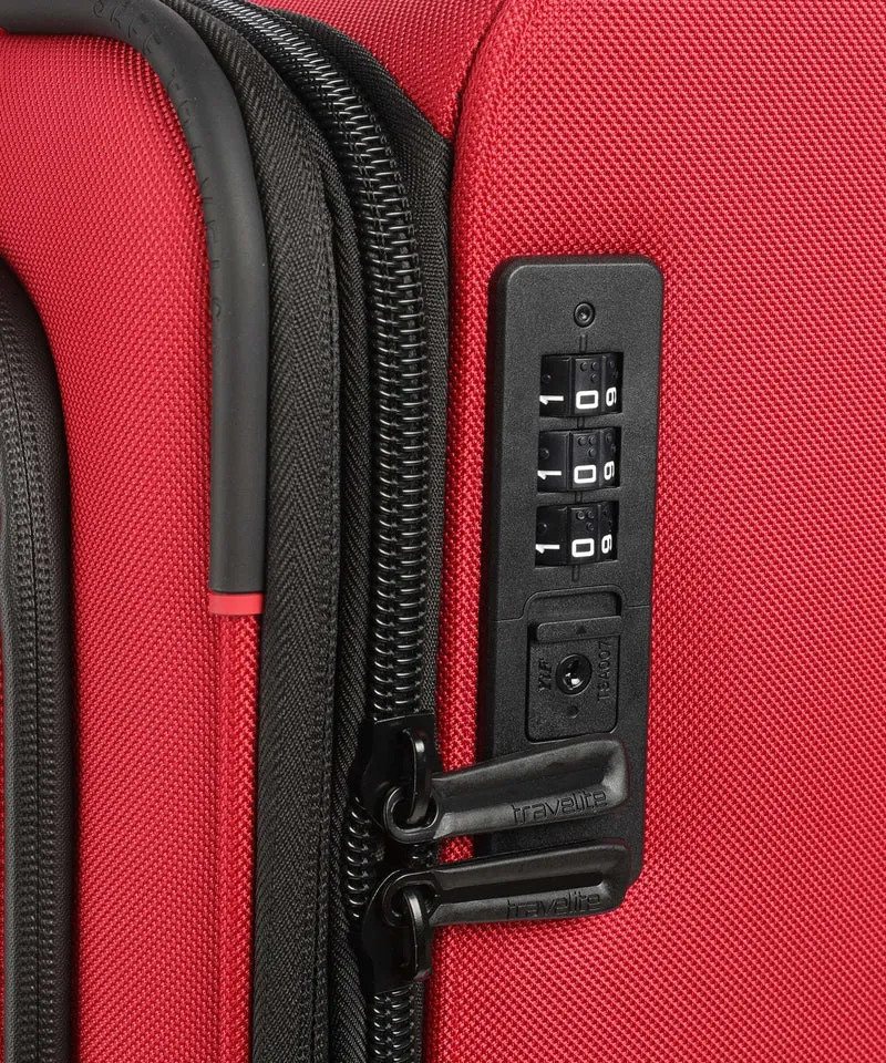 Travelite Crosslite 4-Rollen Trolley red