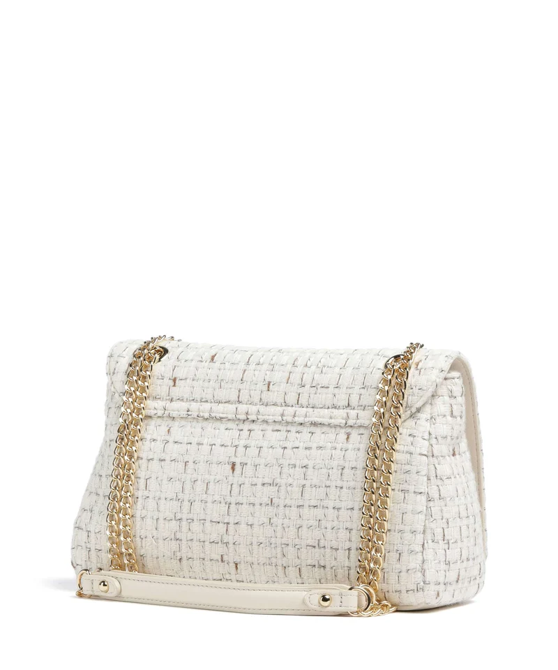Valentino Bags Tweed Schultertasche off white/multicolour