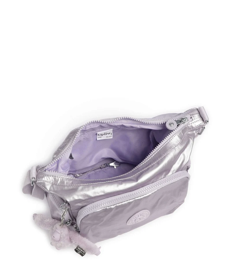 Kipling Basic Gabb S Umhängetasche lilac moon/metallic