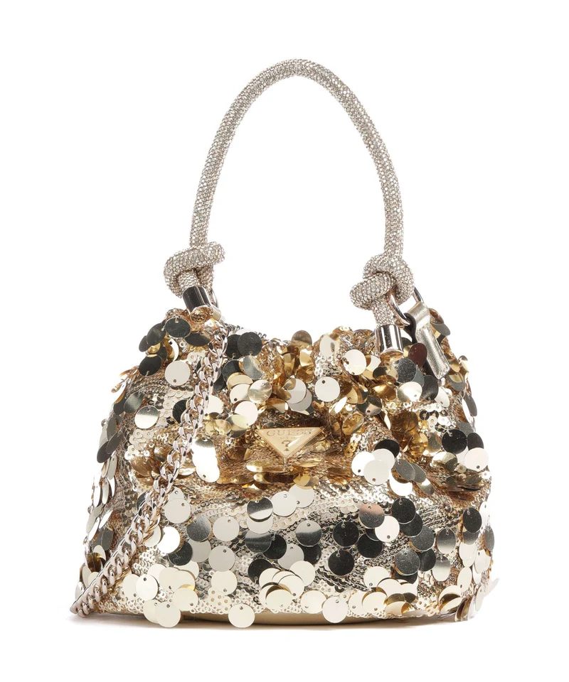 Guess Holiday Bucket Handtasche gold