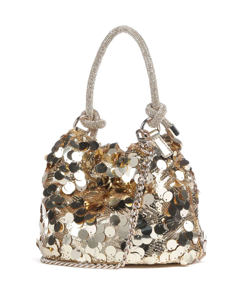 Guess Holiday Bucket Handtasche gold