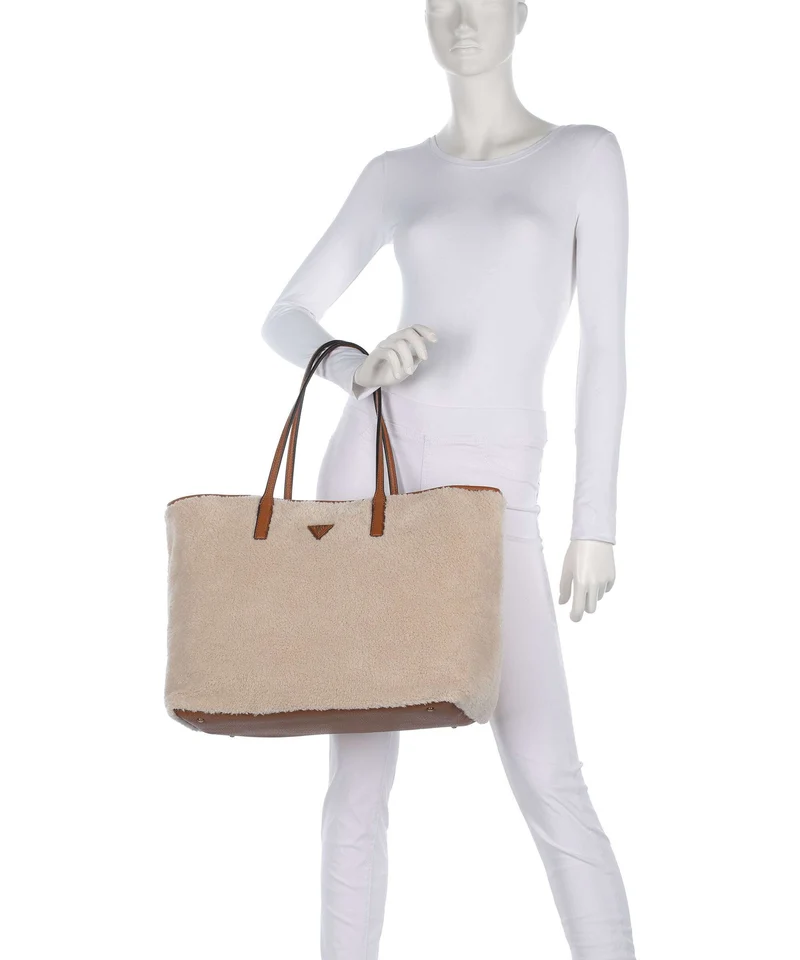 Guess Victtoria Large Shopper natural/cognac