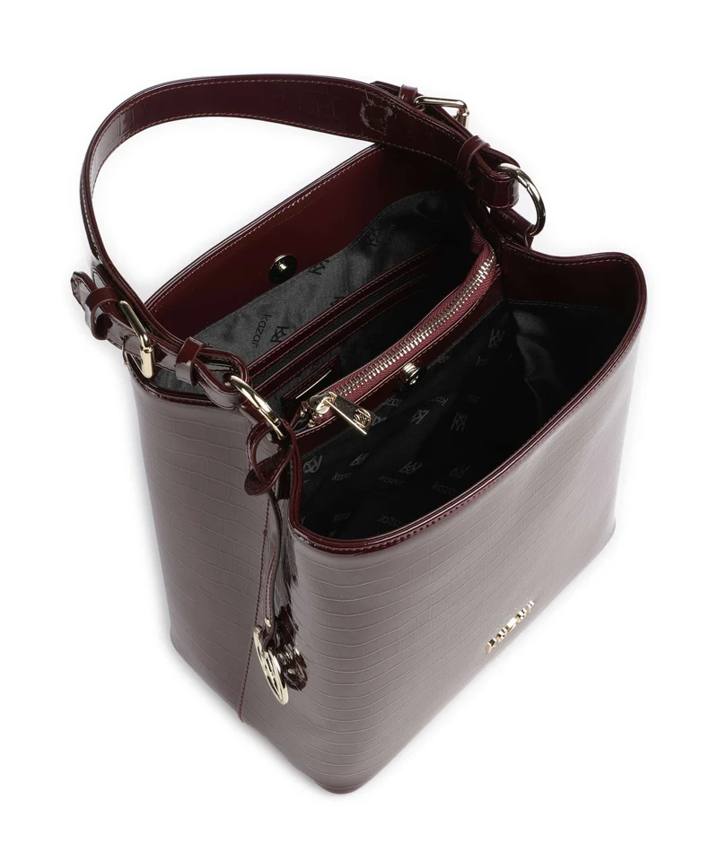 Kazar Victoria Bucket Handtasche maroon